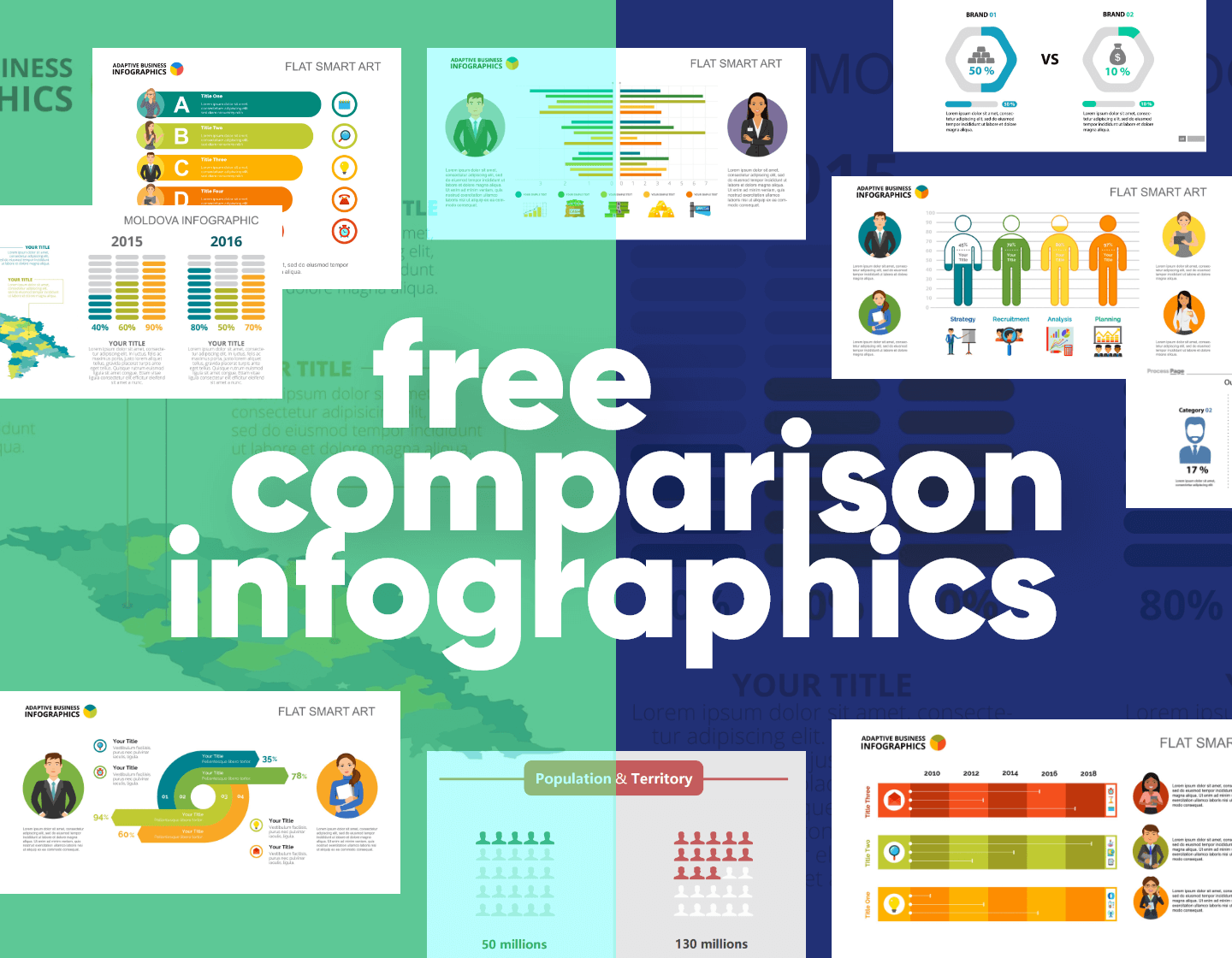 Different types of infographic formats and layouts